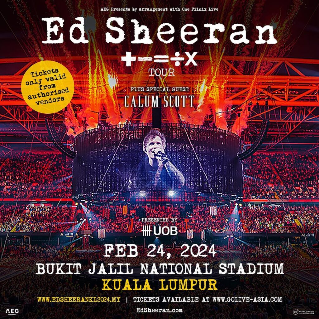 Ed Sheeran: + – = ÷ x Tour 2024